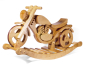 Preview: Schaukelpferd - Schaukelmotorrad aus Holz