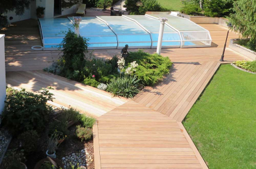 Preview: Edelholz Garapa Terrassendielen beidseitig glatt - MITTELLÄNGEN