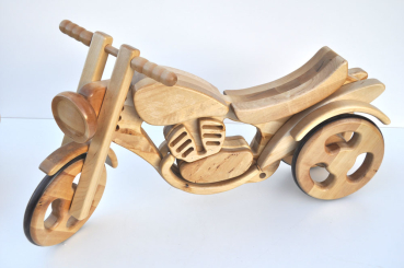 Preview: Schaukelpferd - Schaukelmotorrad aus Holz