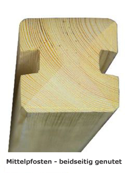 Pfosten kesseldruckimprägniert für Lärm- und Schallschutzwände
