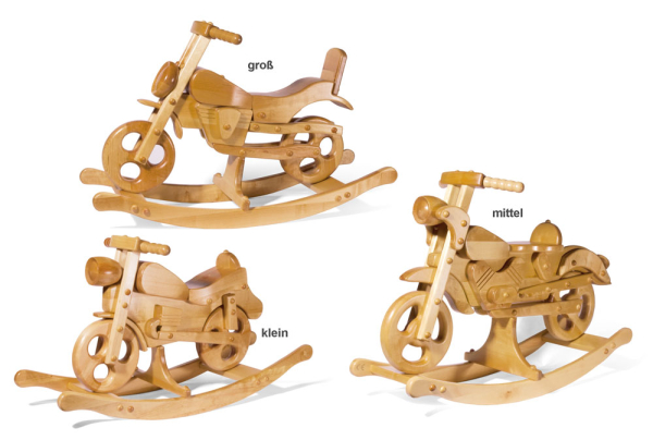 Schaukelpferd - Schaukelmotorrad aus Holz